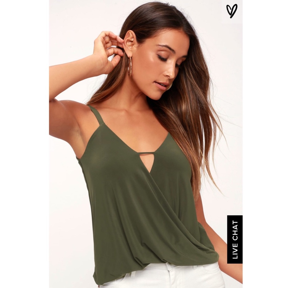 ✨ Lulus Olive Green Tank Top